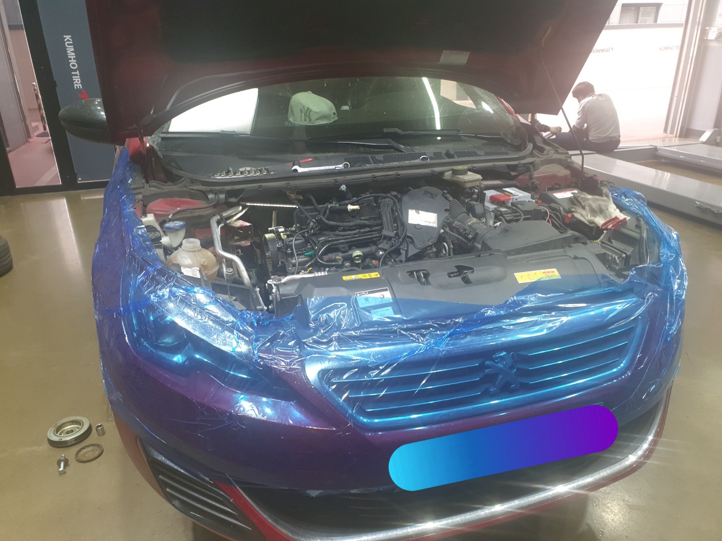 푸조308GT</br>냉각수 누수</br>타이밍밸트/워터펌프 교체